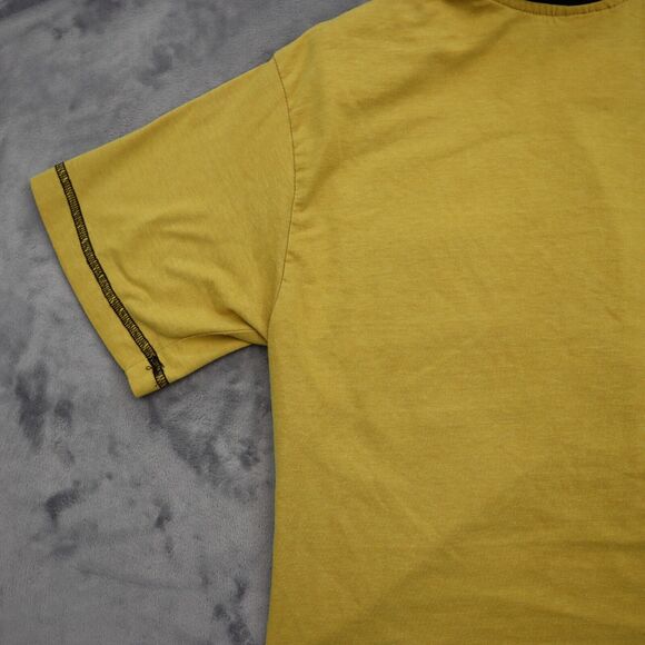CH Sports Shirt Womens M Yellow Front Button Short Sleeve Pockets Collared Top - Picture 13 of 16